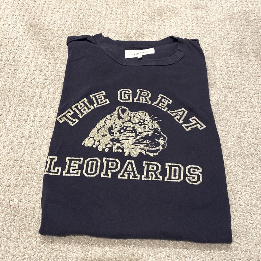 The Great Boxy Crew Tee sz 2 navy